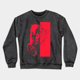 Road Samurai red Crewneck Sweatshirt